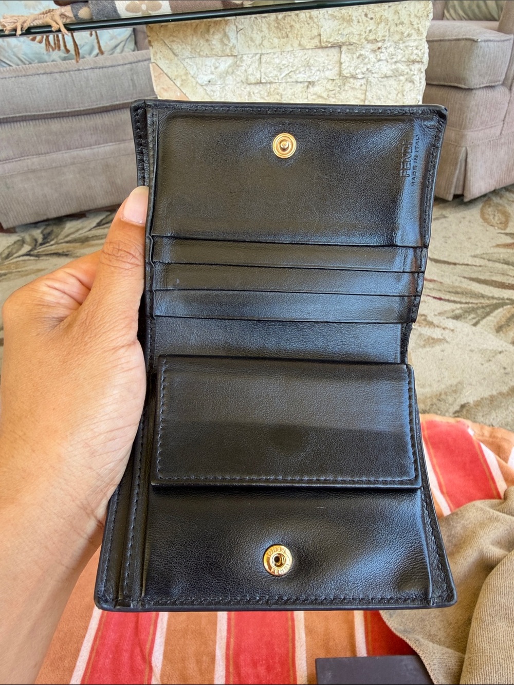 Fendi Bi-Fold Compact Wallet - Picture 3 of 4